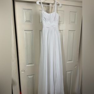 Azazie Chantelle - White - A6 - never been worn - new with tags